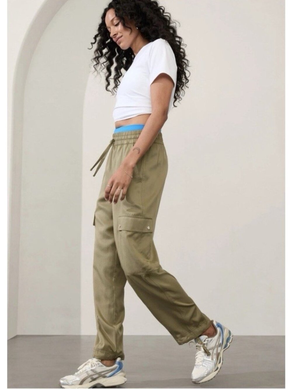 NEW Athleta Celestial High Rise Utility Pant SMALL Olive Branch 471984 outdoor